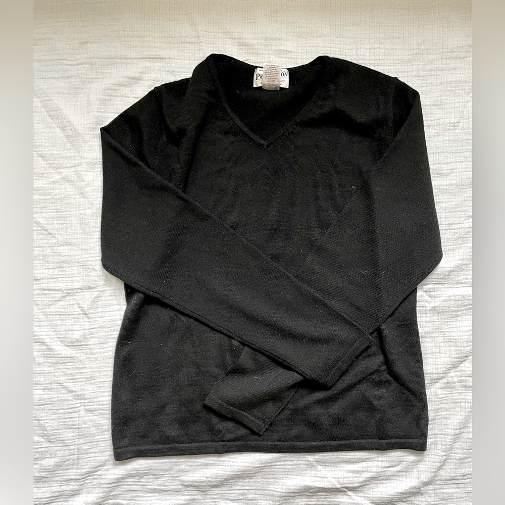 Pendleton 100% Merino Wool Sweater - Black - Size Large